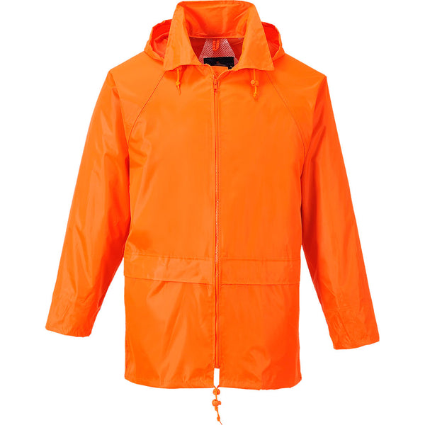 US440-Orange.  Classic Rain Jacket.  Live Chat for Bulk Discounts