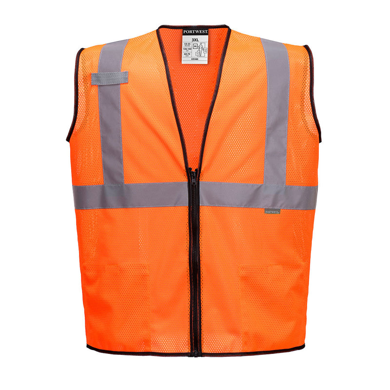 US580-Orange.  Alabama Mesh Vest.  Live Chat for Bulk Discounts