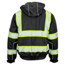 GSS Safety [8513] ONXY Ripstop 3-N-1 Teflon Protection Winter Black Bomber Jacket w/Segment Tape. Live Chat for Bulk Discounts.