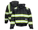 GSS Safety [8513] ONXY Ripstop 3-N-1 Teflon Protection Winter Black Bomber Jacket w/Segment Tape. Live Chat for Bulk Discounts.