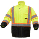 GSS Safety [6005/6007] Premium Two Tone Hooded Rain Coat with Black Bottom. Live Chat For Bulk Discounts.